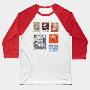 Soviet Post Stamps Lenin Baseball T-Shirt